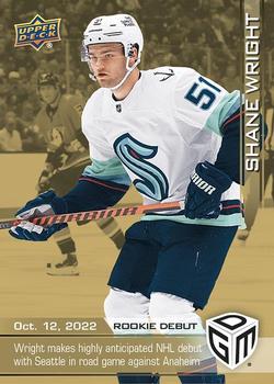 2022-23 Upper Deck Game Dated Moments - Gold #2 Shane Wright Front