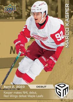 2022-23 Upper Deck Game Dated Moments - Gold #75 Marco Kasper Front
