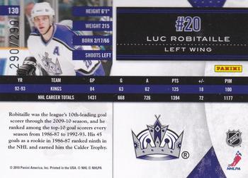 2010-11 Panini Limited #130 Luc Robitaille Back
