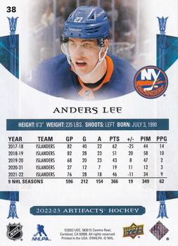 2022-23 Upper Deck Artifacts #38 Anders Lee Back