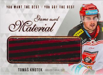 2018 OFS You Want the Best You Got the Best - Game Used Material #M-KT Tomas Knotek Front