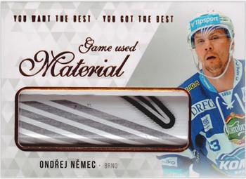 2018 OFS You Want the Best You Got the Best - Game Used Material #M-NO Ondrej Nemec Front
