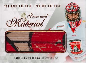 2018 OFS You Want the Best You Got the Best - Game Used Material #M-PA Jaroslav Pavelka Front