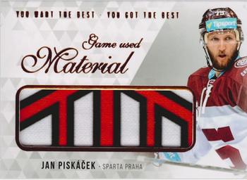 2018 OFS You Want the Best You Got the Best - Game Used Material #M-PJ Jan Piskacek Front