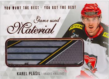 2018 OFS You Want the Best You Got the Best - Game Used Material #M-PK Karel Plasil Front