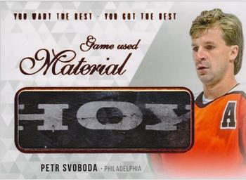 2018 OFS You Want the Best You Got the Best - Game Used Material #M-SP Petr Svoboda Front