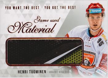 2018 OFS You Want the Best You Got the Best - Game Used Material #M-TH Henri Tuominen Front