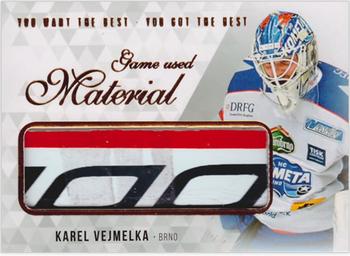 2018 OFS You Want the Best You Got the Best - Game Used Material #M-VK Karel Vejmelka Front