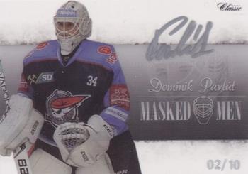 2018 OFS You Want the Best You Got the Best - 2017-18 OFS Classic Masked Men Signature #MM-25 Dominik Pavlat Front