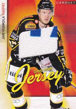 2009-10 Cardset Finland - Game Worn Jerseys Exchange #NNO Jari Viuhkola Front
