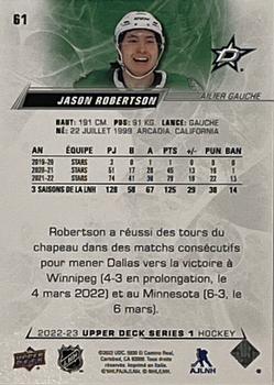 2022-23 Upper Deck - French (Variante Française) #61 Jason Robertson Back