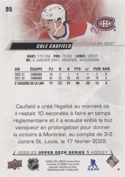 2022-23 Upper Deck - French (Variante Française) #95 Cole Caufield Back