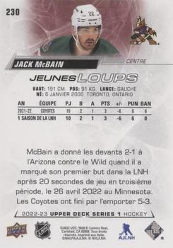 2022-23 Upper Deck - French (Variante Française) #230 Jack McBain Back