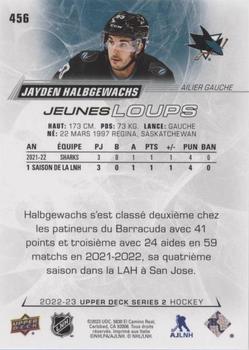 2022-23 Upper Deck - French (Variante Française) #456 Jayden Halbgewachs Back