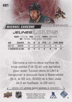 2022-23 Upper Deck - French (Variante Française) #491 Michael Carcone Back