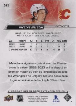 2022-23 Upper Deck - French (Variante Française) #523 Nicolas Meloche Back
