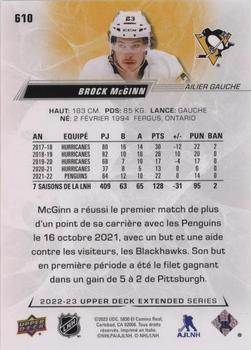 2022-23 Upper Deck - French (Variante Française) #610 Brock McGinn Back