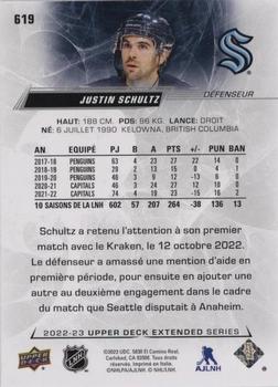 2022-23 Upper Deck - French (Variante Française) #619 Justin Schultz Back