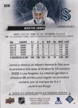 2022-23 Upper Deck - French (Variante Française) #620 Martin Jones Back