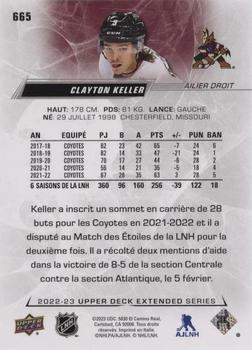 2022-23 Upper Deck - French (Variante Française) #665 Clayton Keller Back
