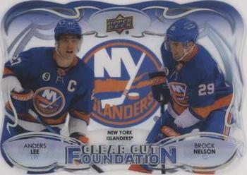 2022-23 Upper Deck - Clear Cut Foundations #CCF-NL Anders Lee / Brock Nelson Front