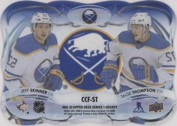 2022-23 Upper Deck - Clear Cut Foundations #CCF-ST Tage Thompson / Jeff Skinner Back