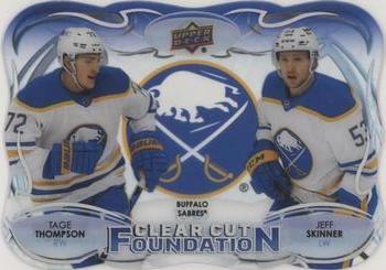 2022-23 Upper Deck - Clear Cut Foundations #CCF-ST Tage Thompson / Jeff Skinner Front