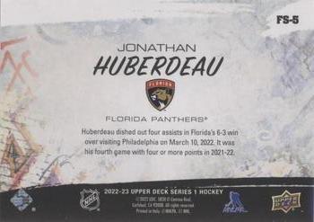 2022-23 Upper Deck - Freestyles #FS-5 Jonathan Huberdeau Back