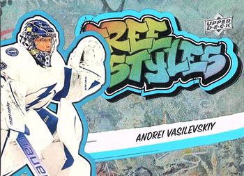 2022-23 Upper Deck - Freestyles Blue #FS-7 Andrei Vasilevskiy Front