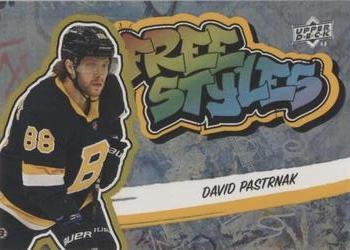 2022-23 Upper Deck - Freestyles Gold #FS-4 David Pastrnak Front