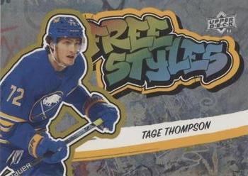 2022-23 Upper Deck - Freestyles Gold #FS-11 Tage Thompson Front