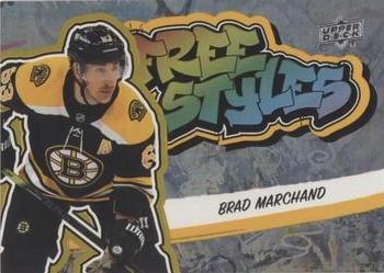 2022-23 Upper Deck - Freestyles Gold #FS-36 Brad Marchand Front