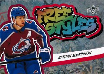 2022-23 Upper Deck - Freestyles Red #FS-14 Nathan MacKinnon Front