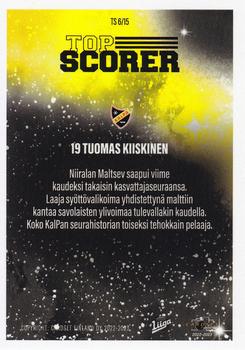 2022-23 Cardset Finland - Top Scorer #TS 6 Tuomas Kiiskinen Back