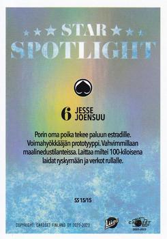 2022-23 Cardset Finland - Star Spotlight #SS 15 Jesse Joensuu Back