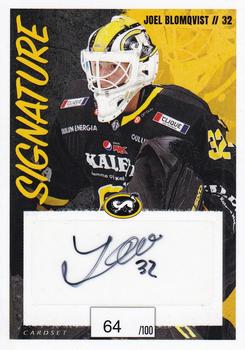 2022-23 Cardset Finland - Signature #NNO Joel Blomqvist Front