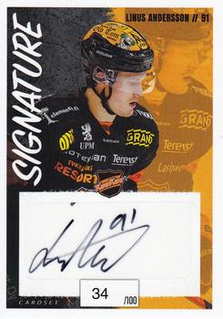 2022-23 Cardset Finland - Signature #NNO Linus Andersson Front