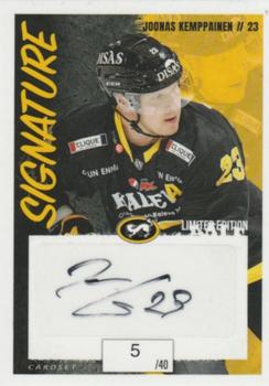 2022-23 Cardset Finland - Signature Limited Edition #NNO Joonas Kemppainen Front