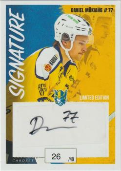 2022-23 Cardset Finland - Signature Limited Edition #NNO Daniel Mäkiaho Front