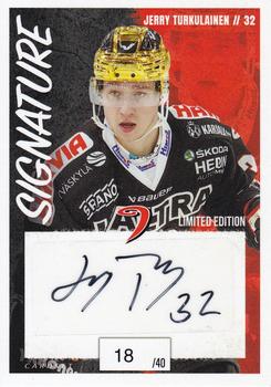 2022-23 Cardset Finland - Signature Limited Edition #NNO Jerry Turkulainen Front