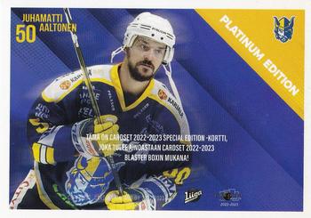 2022-23 Cardset Finland - Limited Edition #NNO Juhamatti Aaltonen Back