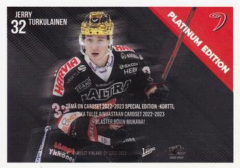 2022-23 Cardset Finland - Limited Edition #NNO Jerry Turkulainen Back
