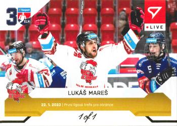 2022-23 SportZoo Live Tipsport ELH - Gold #L-077 Lukas Mares Front