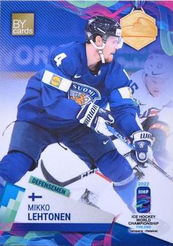 2022 BY Cards IIHF World Championship #FIN/2022-06 Mikko Lehtonen Front
