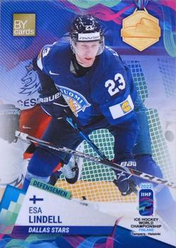 2022 BY Cards IIHF World Championship #FIN/2022-07 Esa Lindell Front