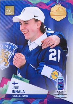 2022 BY Cards IIHF World Championship #FIN/2022-15 Jere Innala Front