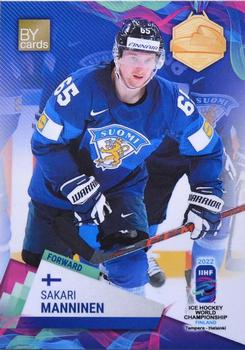 2022 BY Cards IIHF World Championship #FIN/2022-20 Sakari Manninen Front