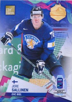 2022 BY Cards IIHF World Championship #FIN/2022-22 Jere Sallinen Front