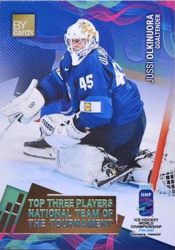 2022 BY Cards IIHF World Championship #FIN/2022-27 Jussi Olkinuora Front