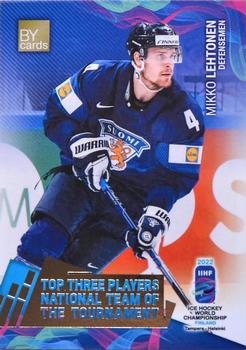 2022 BY Cards IIHF World Championship #FIN/2022-28 Mikko Lehtonen Front